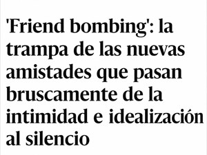 Nueva colaboración en elDiario.es: ¿qué es el friend bombing?