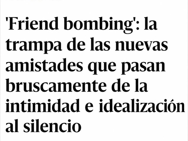 Nueva colaboración en elDiario.es: ¿qué es el friend bombing?