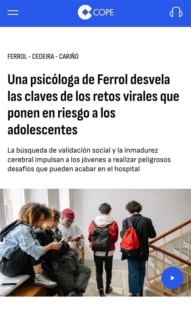 Retos virales peligrosos en adolescentes: claves psicológicas y cómo prevenir 