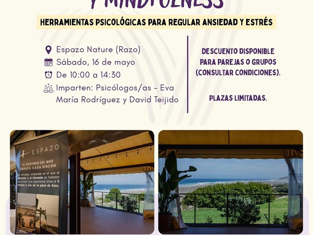 Taller de Relajación y Mindfulness en Razo (Carballo): reduce ansiedad y estrés con herramientas prácticas 