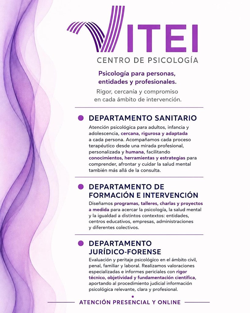 VITEI: psicología sanitaria, formación, intervención y psicología forense